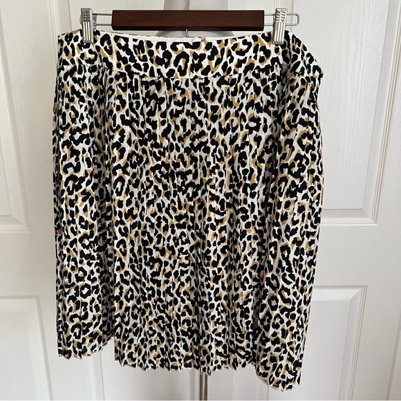 NWT J. Crew Leopard Print Skirt Womens Sz 18 - Picture 1 of 15